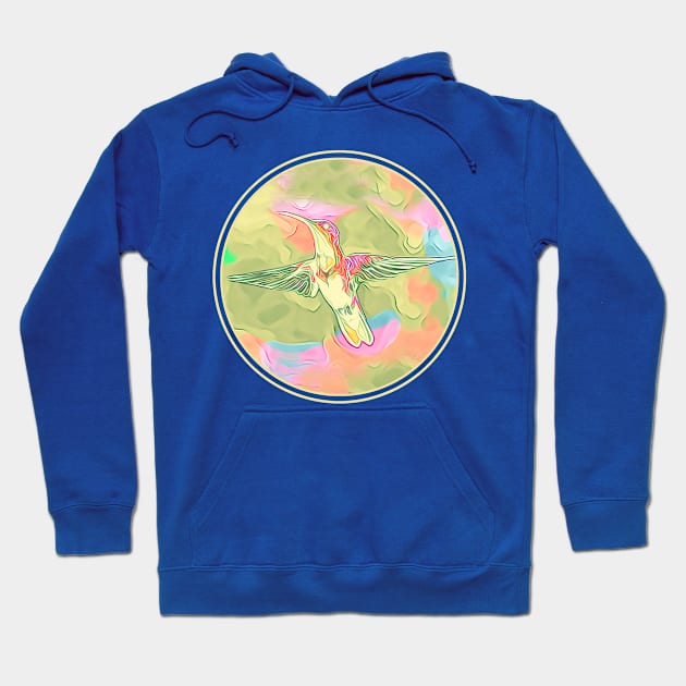 Hummingbird Psychedelic Hoodie by letnothingstopyou